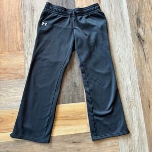 Under Armour Black Semi-Fitted Fleece Lined Sweatpants XS Mens Womens Unisex